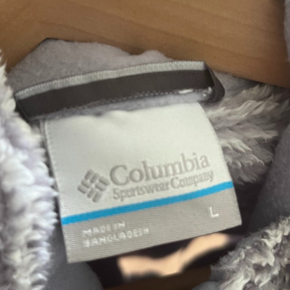 Columbia Fuzzy Striped Full Zip Jacket - Picture 6 of 6
